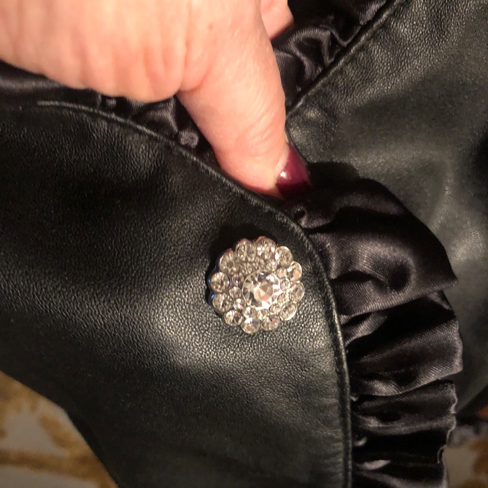 Escapade Leather Front Jacker Small - image 3